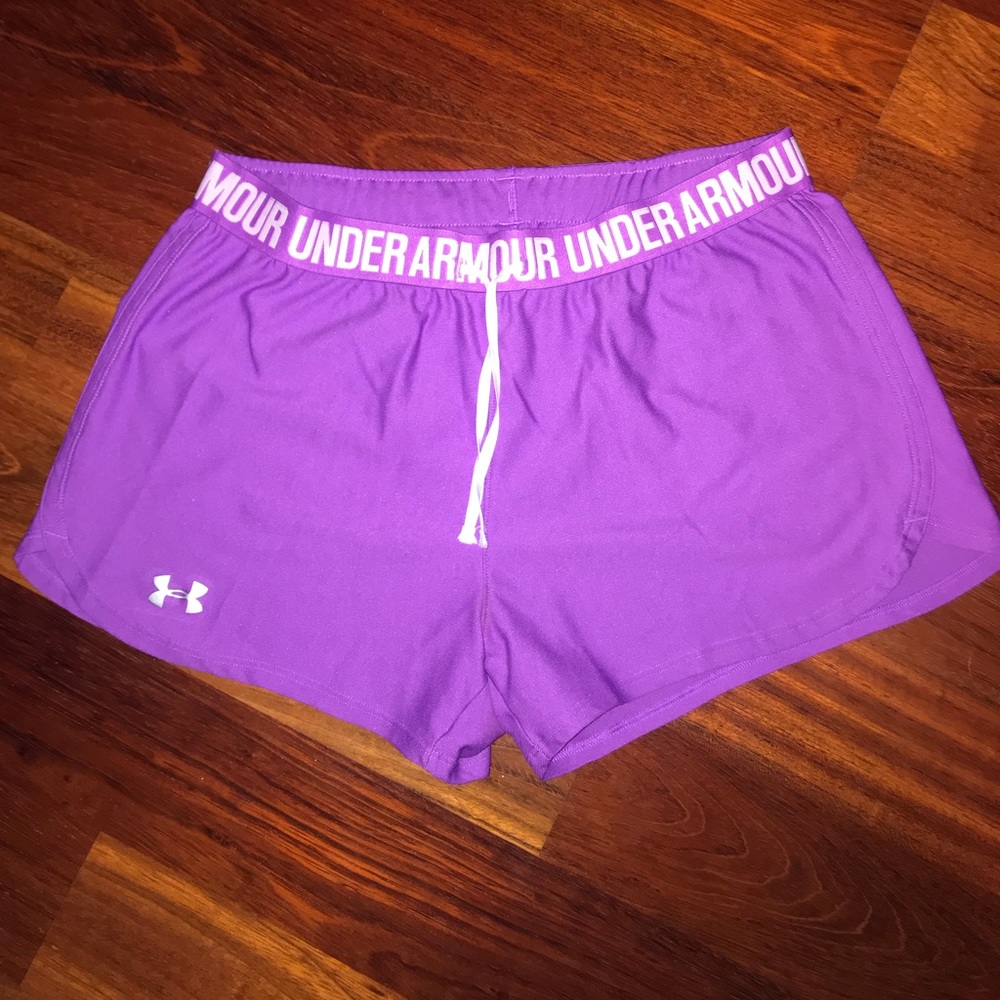 bright purple under armour shorts! barely worn